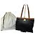 Céline Vintage Celine Structured Pebbled Leather Top-Handle Bag c. 2009 Black Tan
