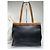 Céline Vintage Celine Structured Pebbled Leather Top-Handle Bag c. 2009 Black Tan - view 14