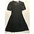 Vintage Chloé Kleid mit Spitzenbesatz Schwarz 7AR - Ansicht 4