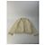 Vintage Issey Miyake Wollstrick-Cardigan Cream S - Ansicht 4