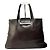 Vintage Givenchy Leder Tote Ende 1990er Dunkelbraun