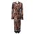 Autre Marque Cara Cara Blue Cascade Paisley Ruched Shirley Kleid
