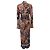 Autre Marque Cara Cara Blue Cascade Paisley Ruched Shirley Kleid - Ansicht 3