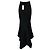 Alexandre Vauthier schwarzer High-Waisted High-Low Maxi-Rock aus Krepp mit ausgestelltem Saum - Ansicht 3