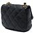 Borsa a tracolla Chanel Mini Quilted Lambskin con catena laccata nera - vista 2
