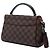 Borsa Louis Vuitton Damier Ebene Croisette Marrone - vista 2