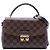 Borsa Louis Vuitton Damier Ebene Croisette Marrone