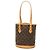 Louis Vuitton Monogram Petit Bucket Marrón