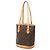 Louis Vuitton Monogram Petit Bucket Marrón - vista 2