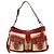 Coach Borsa a tracolla in paglia Legacy 105 Beige Burgundy