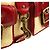 Coach Borsa a tracolla in paglia Legacy 105 Beige Burgundy - vista 5