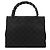 Gucci Borsa Tote Diana Bamboo 001 1016 in nylon GG nero - vista 3