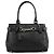 Coach  mala Hamptons 8A70 em couro liso preto