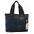 Chloé Navy Canvas Tote Bag mit silbernem Logo - Ansicht 3