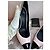 Décolleté Giuseppe Zanotti Lucrezia in pelle rosa e nera - vista 8
