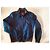 Autre Marque Raschini Giacca Bomber in Nylon Blu Navy - vista 2