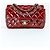 Chanel Classic Rectangle Mini Flap Rouge – Cuir Verni – Hardware Argenté – Sac de Poussière