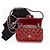 Chanel Classic Rectangle Mini Flap Rouge – Cuir Verni – Hardware Argenté – Sac de Poussière - vue 10