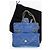Timeless Borsa a tracolla Chanel Quilted Single Flap Blau – Double Chain – Gold Hardware - vista 11