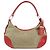 Bolsa de ombro e mala de mão em couro jacquard com logo PRADA Beige Red BR3429