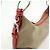 Bolsa de ombro e mala de mão em couro jacquard com logo PRADA Beige Red BR3429 - vista 15