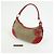 Bolsa de ombro e mala de mão em couro jacquard com logo PRADA Beige Red BR3429 - vista 24