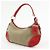 Bolsa de ombro e mala de mão em couro jacquard com logo PRADA Beige Red BR3429 - vista 3