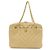 Borsa a tracolla con catena CHANEL Chevron COCO Mark in pelle d'agnello beige