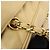 Borsa a tracolla con catena CHANEL Chevron COCO Mark in pelle d'agnello beige - vista 8
