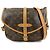 Borsa a tracolla Louis Vuitton Monogram Saumur 30 Canvas Brown M42256