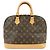 Louis Vuitton Monogram Alma PM Canvas Leather Hand Bag Brown M51130