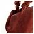 Borsa a mano e tote CHANEL COCO Mark in pelle scamosciata Bordeaux - vista 14