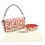 FENDIxMarc Jacobs Mamma Baguette Borsa a tracolla in pelle Rosso Bianco 8BR600 - vista 12