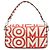 FENDIxMarc Jacobs Mamma Baguette Borsa a tracolla in pelle Rosso Bianco 8BR600 - vista 2