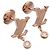 Orecchini Louis Vuitton Puces Idylle Blossom LV Diamond K18 750PG Q96549 - vista 3