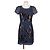 DKNY Abito con Paillettes Blu Navy