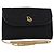 Christian Dior Honeycomb Canvas Chain Shoulder Bag Black Gold Auth BA5626 - Jerrillo