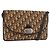 Christian Dior Trotter Canvas Shoulder Bag Beige Gold Auth 182812 - Jerrillo