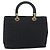 Christian Dior Lady Dior Canage Hand Bag Canvas Black Gold Auth ep14710 - Jerrillo - vista 2