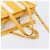 Balenciaga Bazaar Shopper Bag Leather 2way Yellow Silver 443096 Auth 207110A - Jerrillo - vista 9