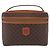 Céline CELINE Macadam Canvas Vanity Pouch PVC Brown Gold Auth 207156 - Jerrillo - vista 2