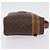 Céline CELINE Macadam Canvas Vanity Pouch PVC Brown Gold Auth 207156 - Jerrillo - vista 4
