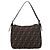 FENDI Zucca Canvas Mamma Baguette Shoulder Bag Brown Black 264260 Auth 208030 - Jerrillo - vista 3