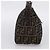 FENDI Zucca Canvas Mamma Baguette Shoulder Bag Brown Black 264260 Auth 208030 - Jerrillo - vista 4