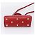 Salvatore Ferragamo Gancini Studio Bag Leather 2way Red Gold Auth 208047A - Jerrillo - vista 11