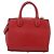 Salvatore Ferragamo Gancini Studio Bag Leather 2way Red Gold Auth 208047A - Jerrillo - vista 3