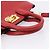 Salvatore Ferragamo Gancini Studio Bag Leather 2way Red Gold Auth 208047A - Jerrillo - vista 7