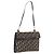 Christian Dior Trotter Canvas Shoulder Bag Navy Gold Auth 208265 - Jerrillo