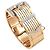 Autre Marque Bracciale "Ceinture" oro rosa, platino, diamanti.
