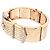 Autre Marque Bracciale "Ceinture" oro rosa, platino, diamanti. - vista 4